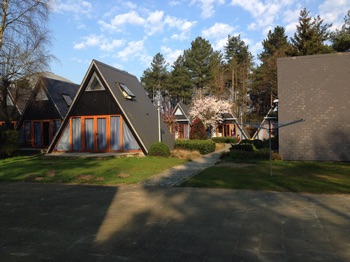 View of self catering cabins